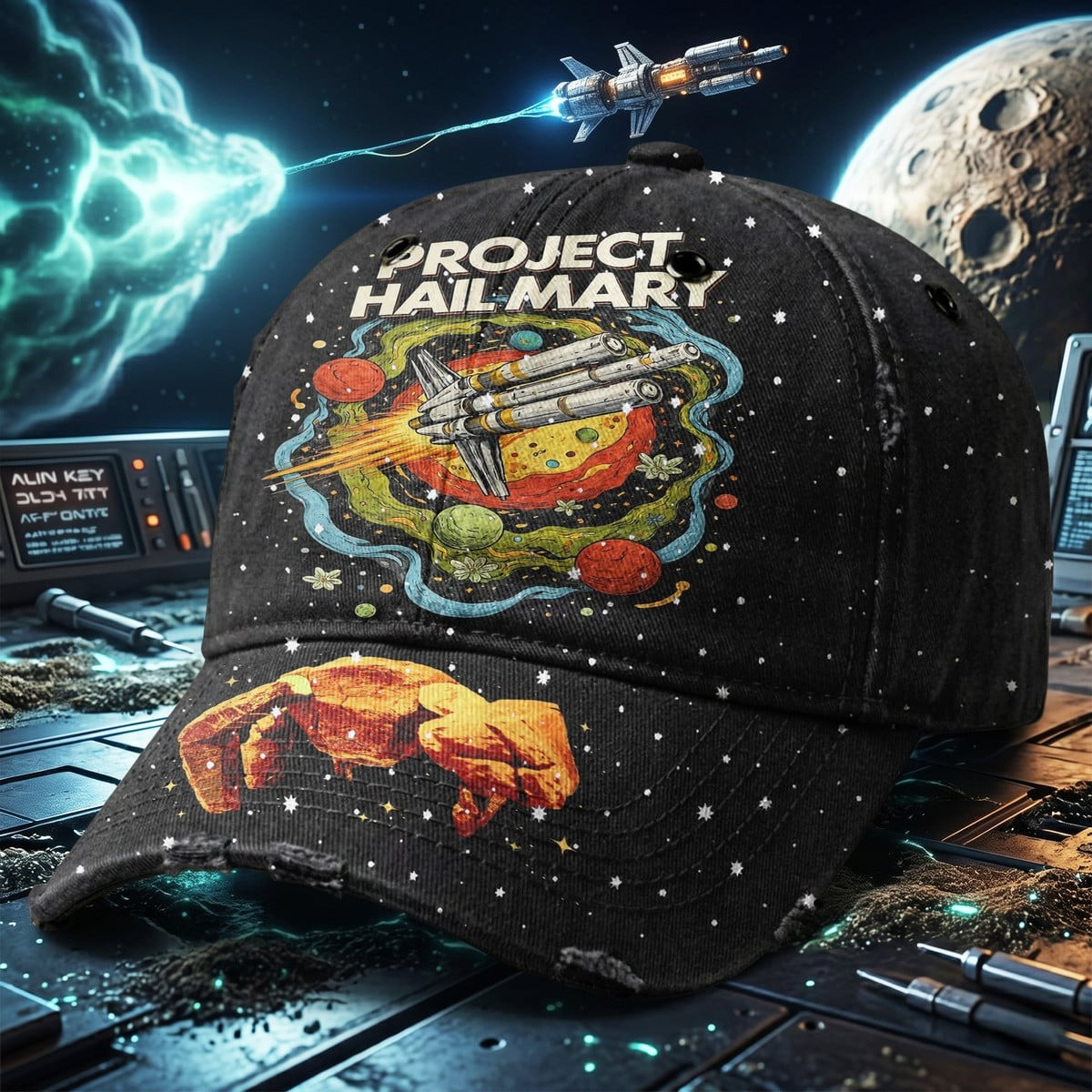 Project Hail Mary 2026 Merch Dad Hat Save Earth Ball Cap Gift Ideas For Dad