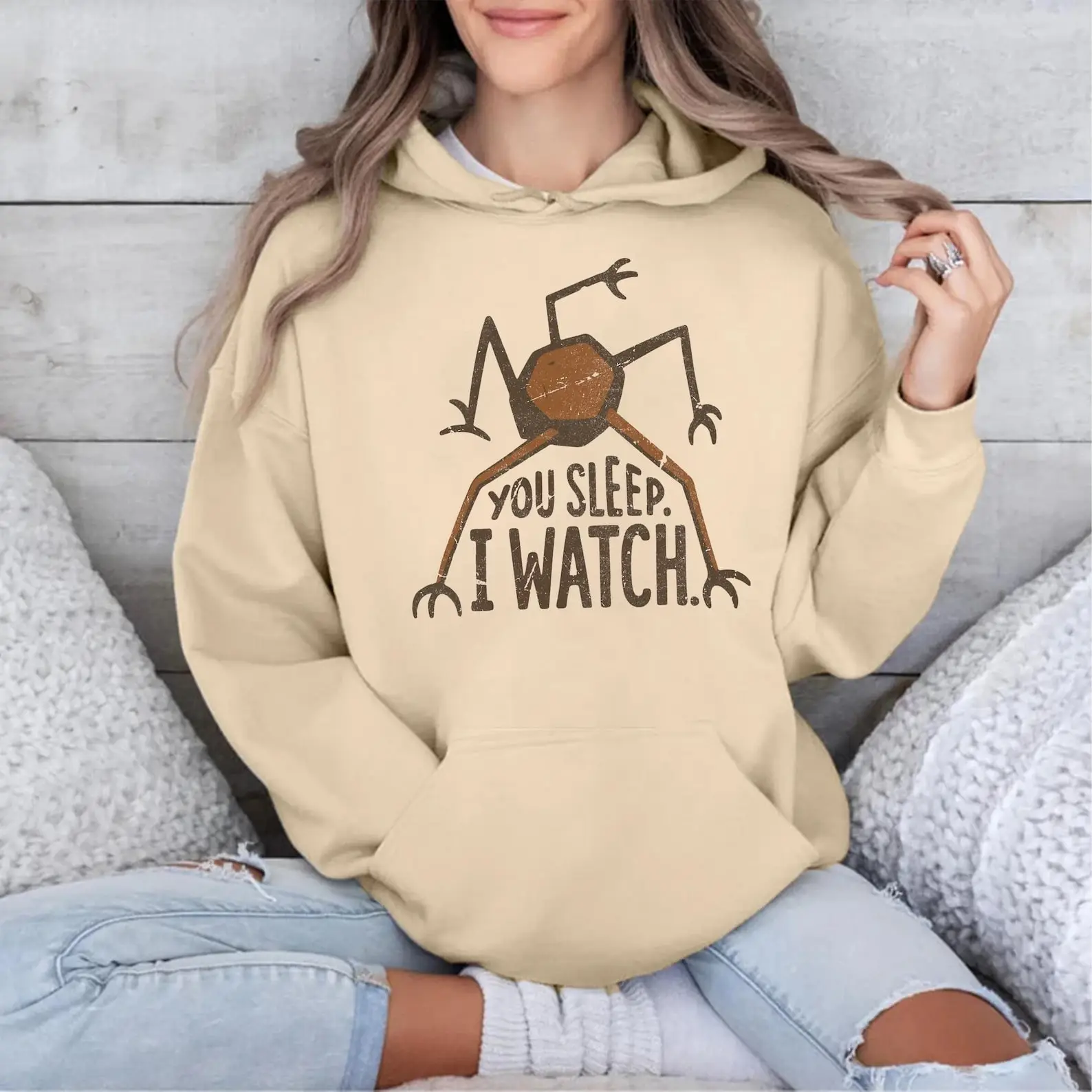 Project Hail Mary Merch You Sleep I Watch Hoodie Rocky Alien Sci-Fi Clothing Gifts For Fans