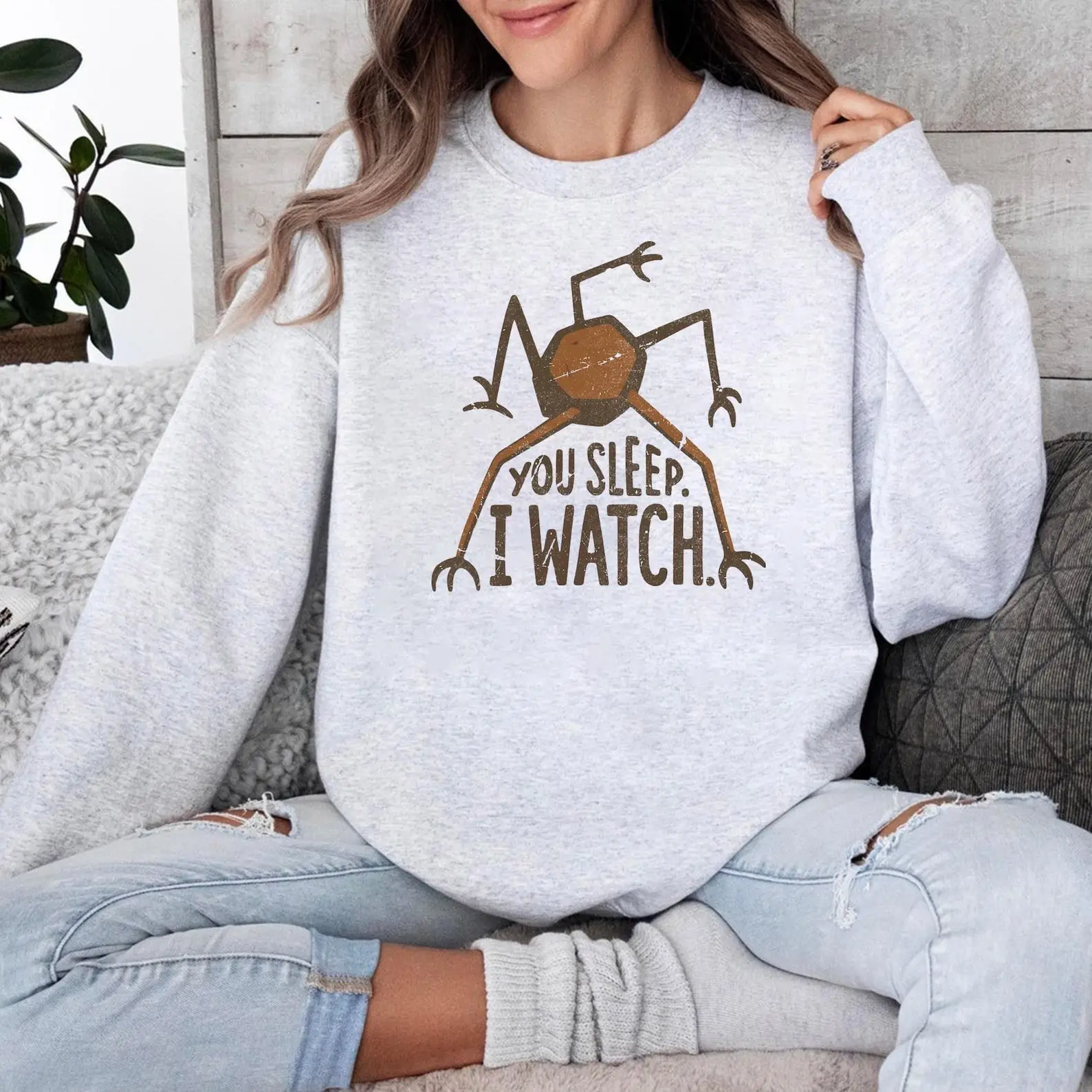 Project Hail Mary Merch You Sleep I Watch Sweatshirt Rocky Alien Sci-Fi Apparel For Sale