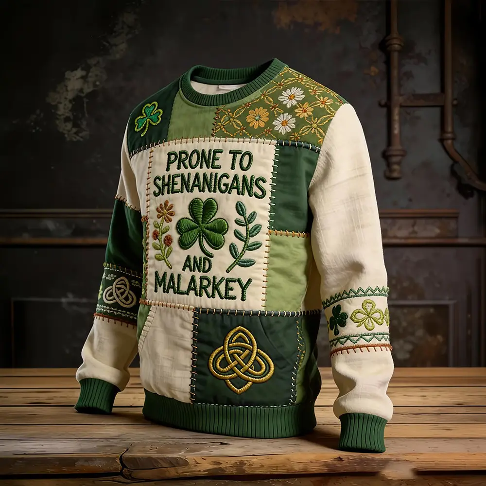 Prone To Shenanigans And Malarkey Sweatshirt St Patrick's Day 2026 Apparel Gift Ideas