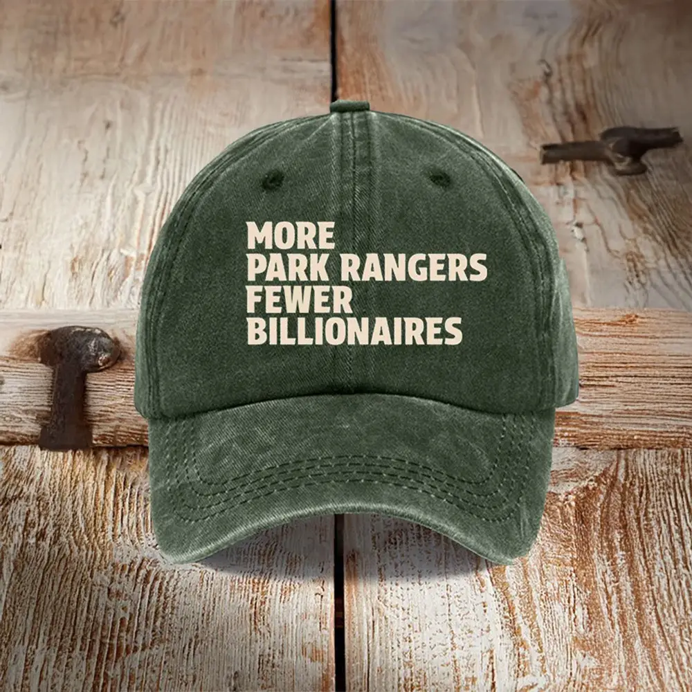 Protect Our National Parks Hat Anti Trump Hat More Park Rangers Fewer Billionaires Cap