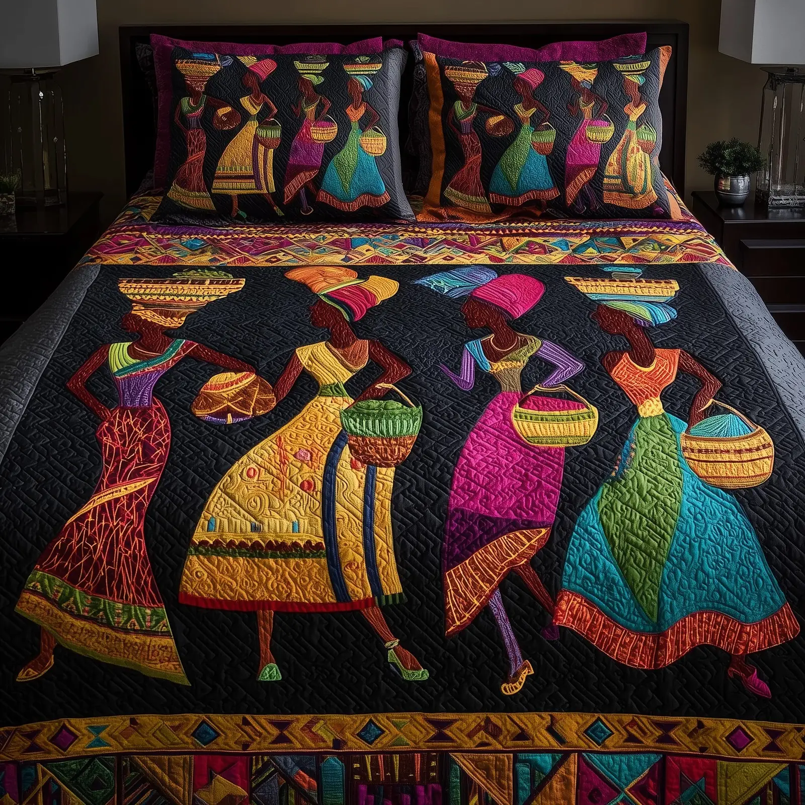 Proud To Rise Quilted Bedding Set Bohemian Vibe