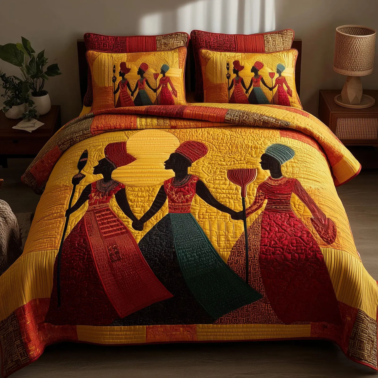 Proud To Rise Quilted Bedding Set Breathable