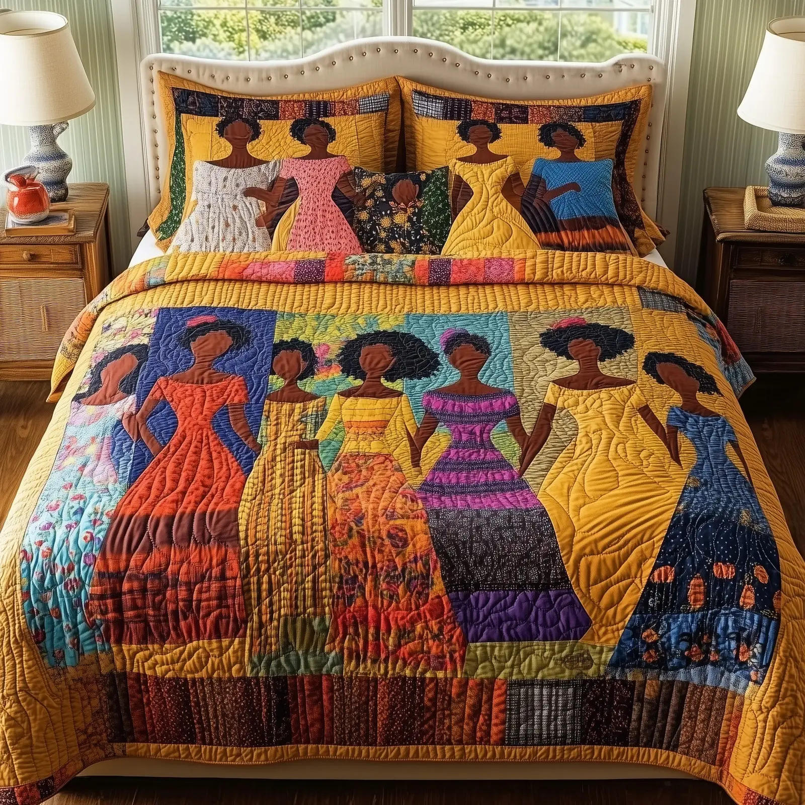 Proud To Rise Quilted Bedding Set Duvet Cover Bedspread African American Gifts For Family Proud To Rise Quilted Bedding Set Duvet Cover Bedspread African American Gifts For Family - Image 1