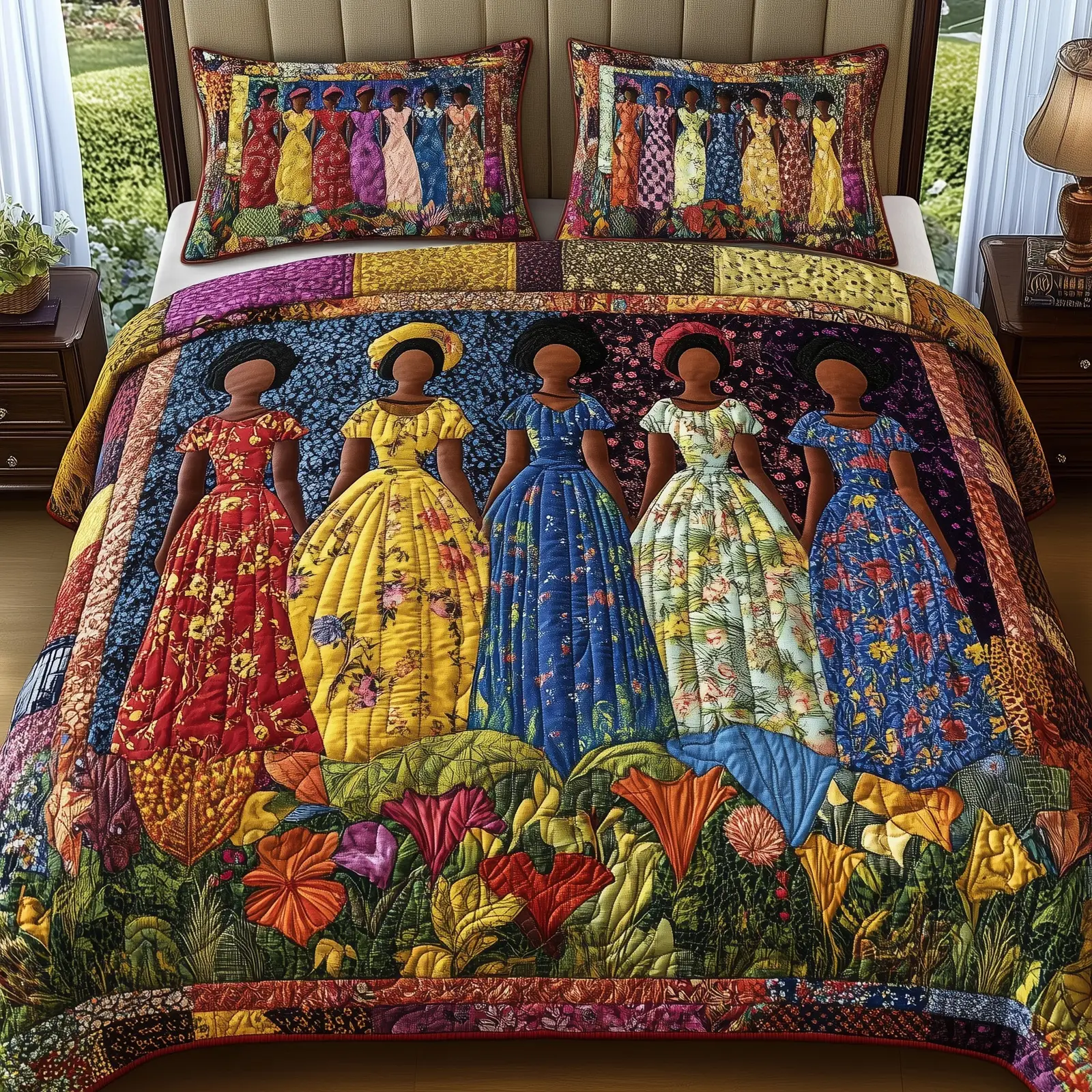 Proud To Rise Quilted Bedding Set Duvet Cover Bedspread Best African American Gifts