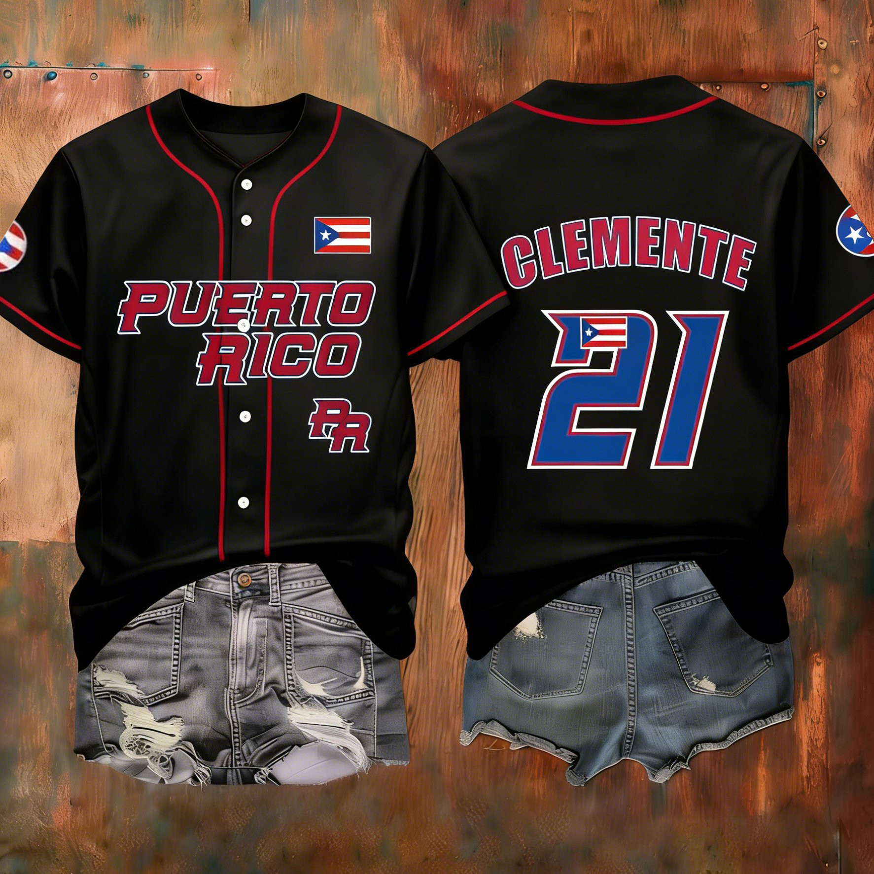 Puerto Rico Baseball 21 Jersey Roberto Clemente Merch Memorial Gift For Baseball Lovers