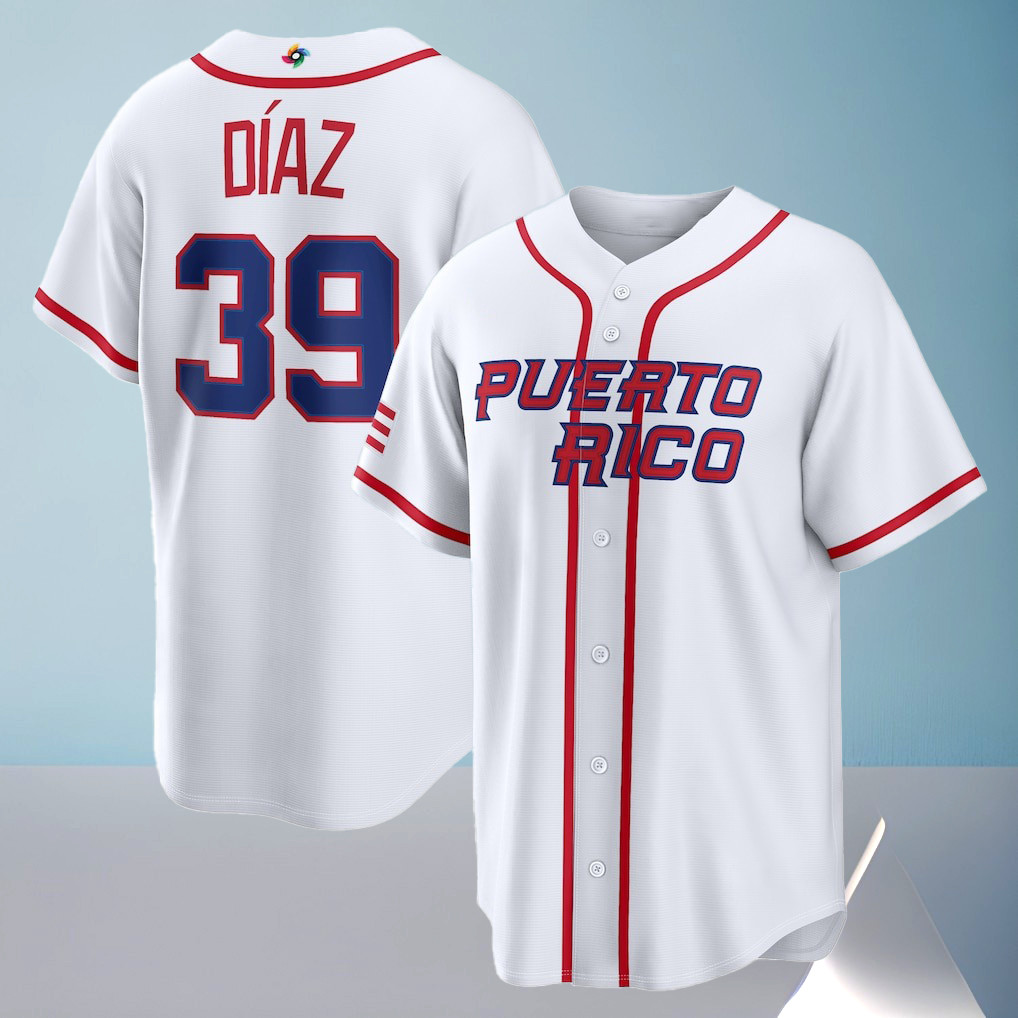 Puerto Rico Baseball Edwin Díaz 2026 World Baseball Classic Home Stadium Jersey Gift For Baseball Lovers