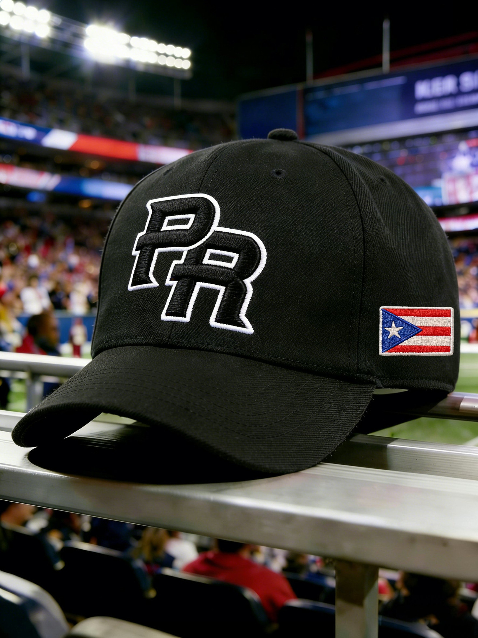 Puerto Rico Baseball Hat Black World Baseball Classic 2026 Merchandise Puerto Rico Merch