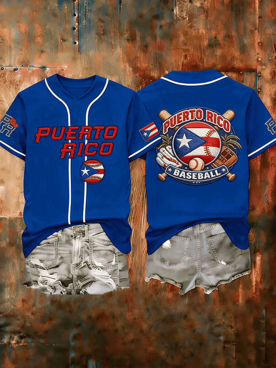 Puerto Rico Baseball Jersey Women's 2026 World Baseball Classic Clothing Puerto Rico WBC Merch