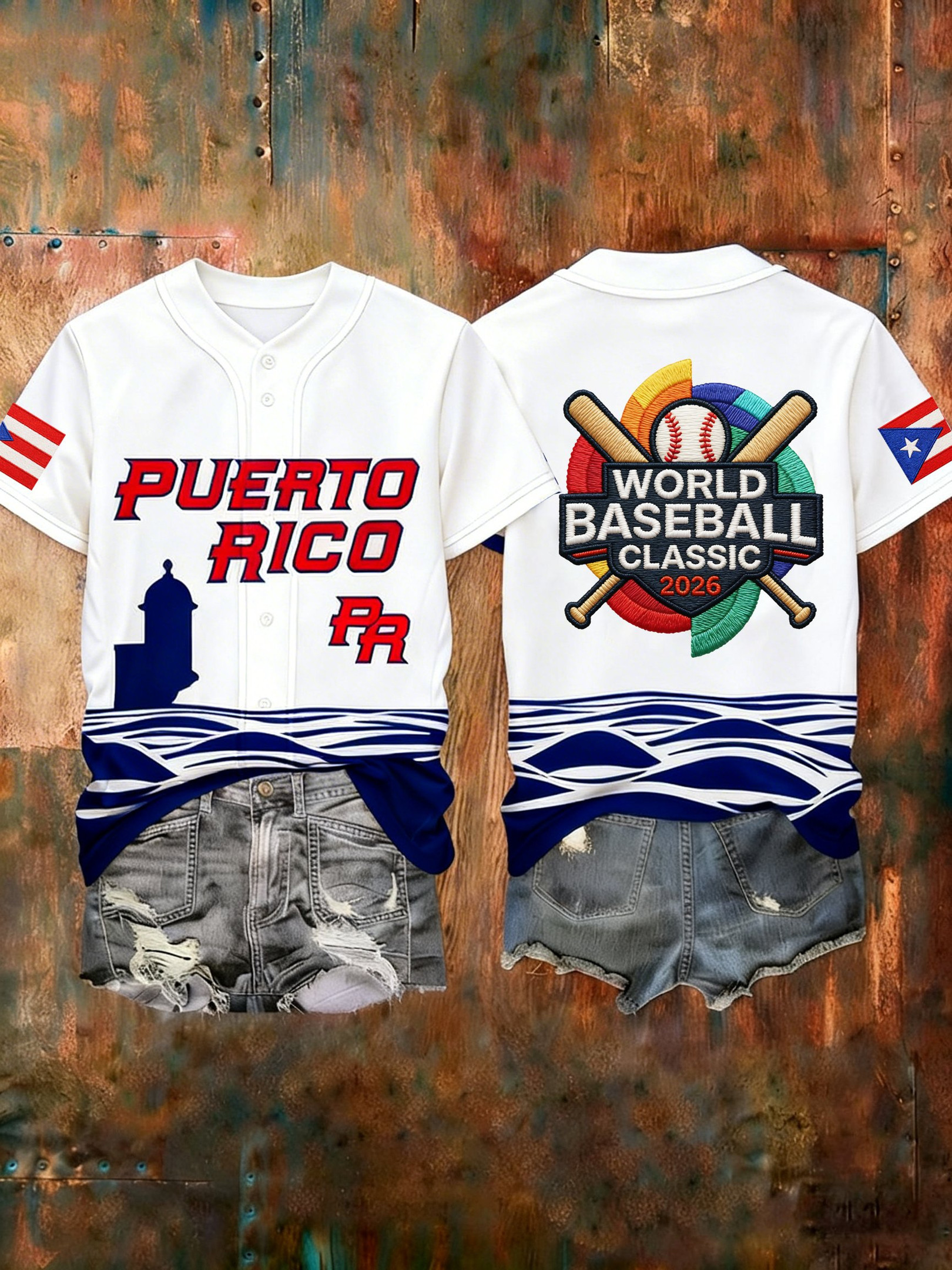 Puerto Rico Baseball Jersey Women's World Baseball Classic 2026 Merchandise Store