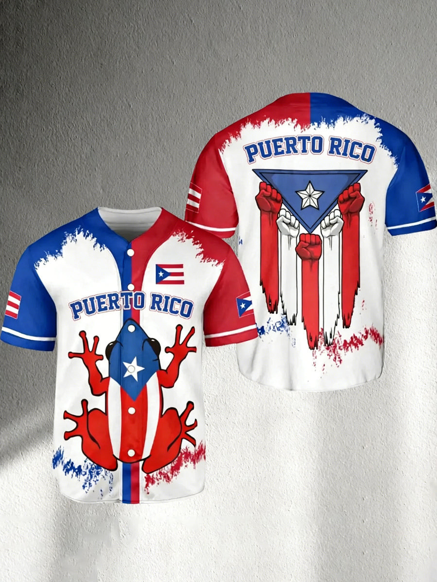 Puerto Rico Baseball Jersey World Baseball Classic 2026 Clothing Puerto Rico WBC Merch For Fans Puerto Rico Baseball Jersey World Baseball Classic 2026 Clothing Puerto Rico WBC Merch For Fans - Image 1