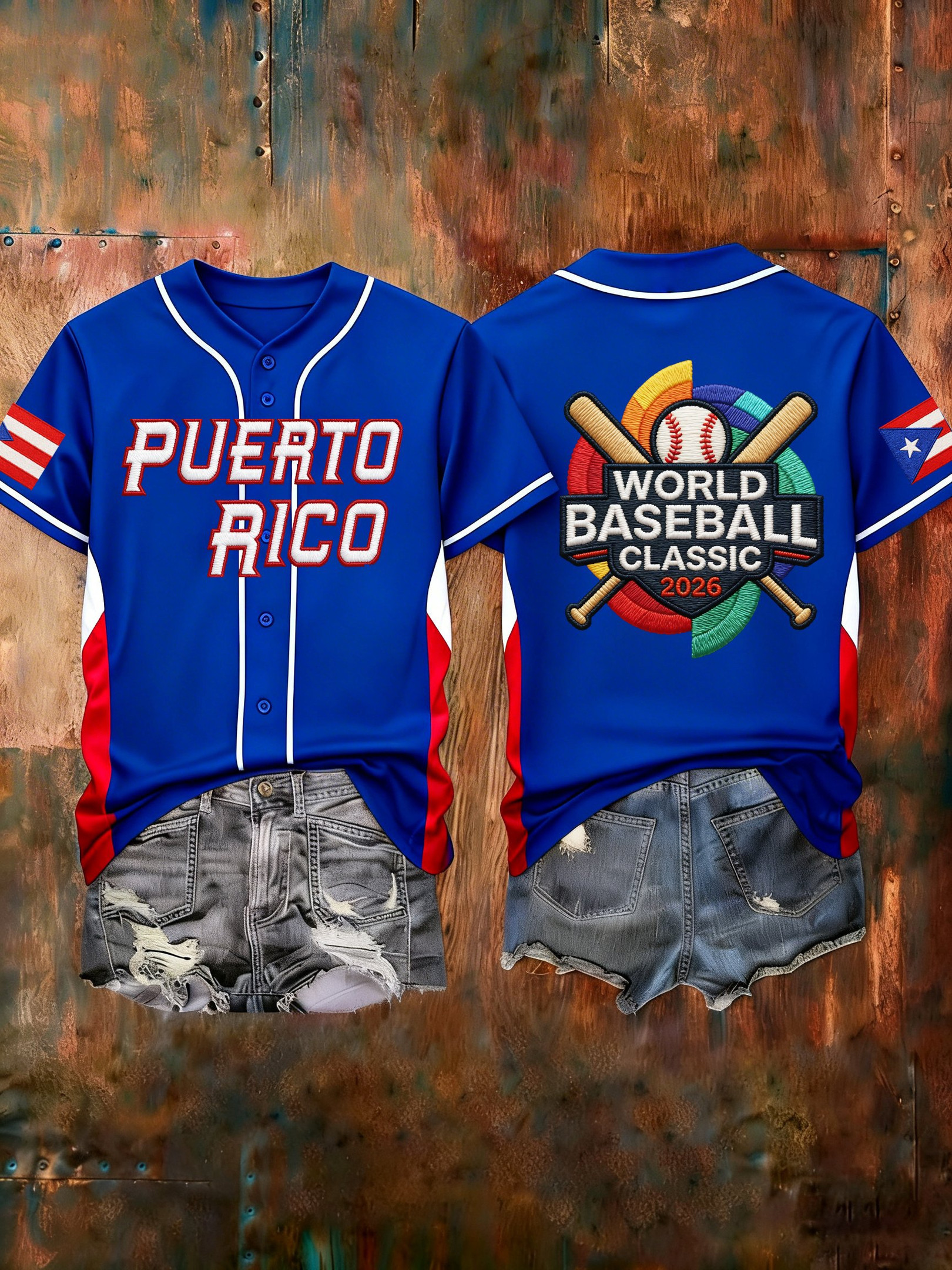Puerto Rico Baseball Jersey World Baseball Classic 2026 Merch PR Baseball Classic Jersey