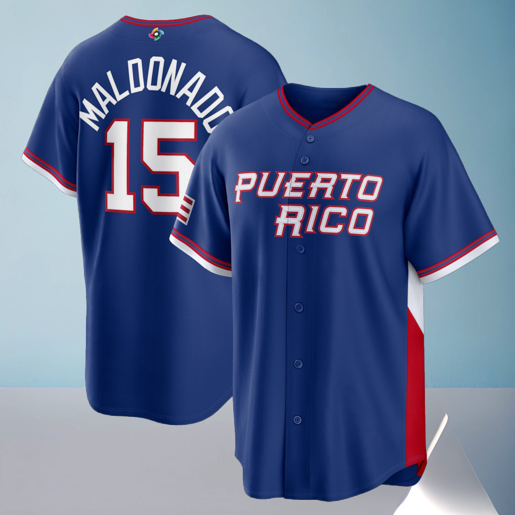 Puerto Rico Baseball Martin Maldonado 2026 World Baseball Classic Road Stadium Jersey Gift For Baseball Lovers
