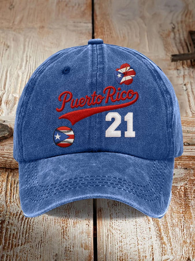 Puerto Rico Baseball Merch 21 Team Puerto Rico Baseball Hat World Baseball Classic 2026 Merch
