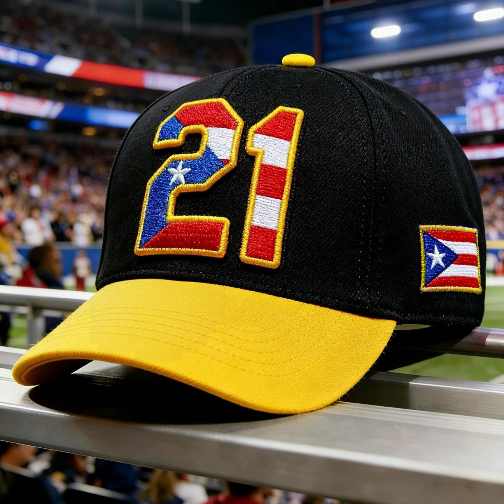 Puerto Rico Baseball Roberto Clemente Baseball 21 Hat Baseball Clothes Proud Boricua Gift