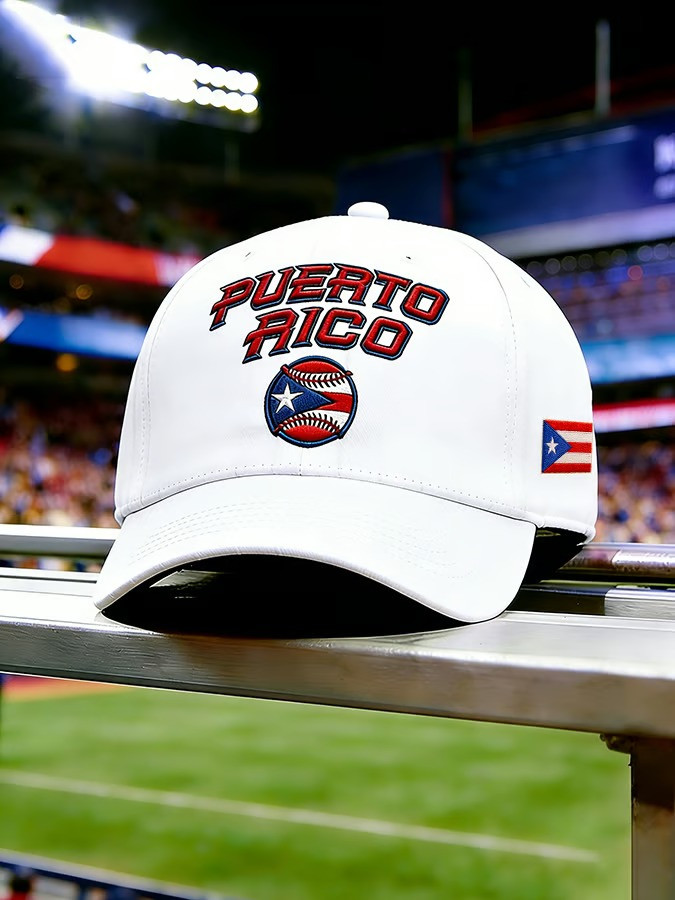 Puerto Rico Emblem Baseball Cap World Classic 2026 Boricua Team Stadium Hat Best Gift For Sports Fans