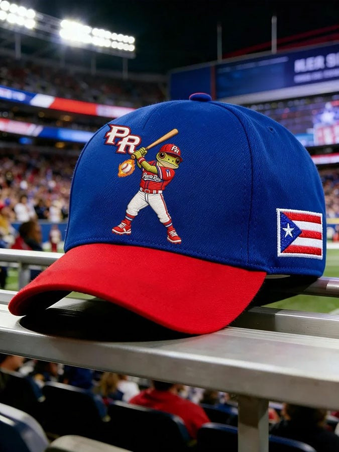 Puerto Rico World Baseball Classic Hat Print PR Baseball Merch Gift for Fans Puerto Rico World Baseball Classic Hat Print PR Baseball Merch Gift for Fans - Image 1