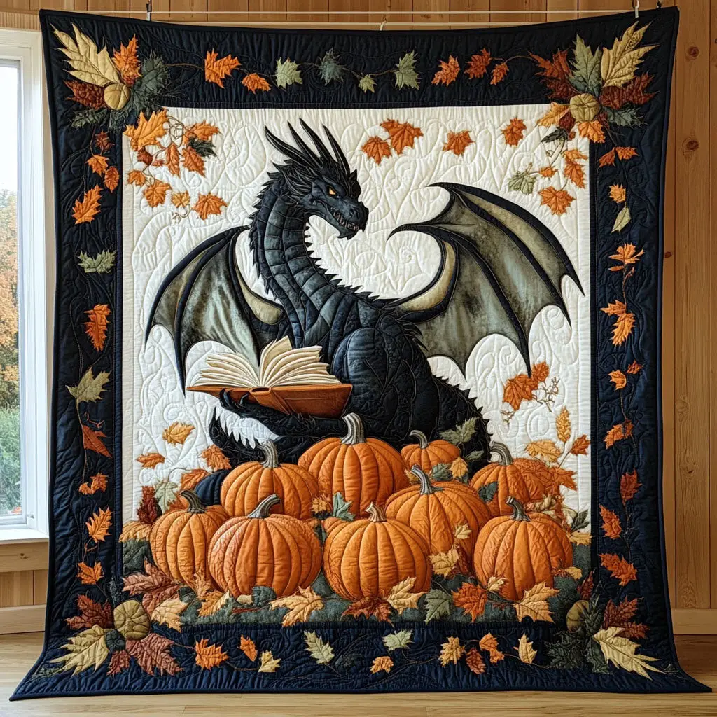 Pumpkin Spirit Quilt Perfect Quilt Blanket Gift for Family and Friends