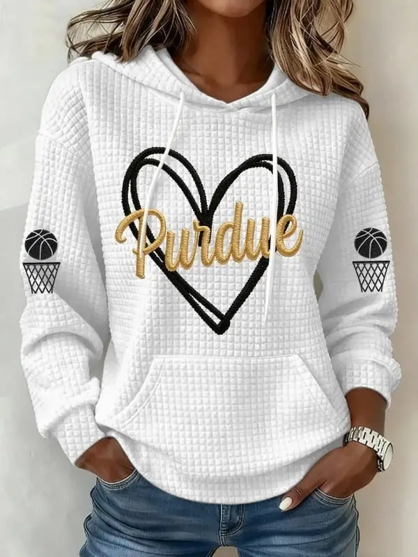 Purdue Boilermakers Basketball Hoodie Women's Game Day Clothing Gifts For Fans Purdue Boilermakers Basketball Hoodie Women's Game Day Clothing Gifts For Fans - Image 1