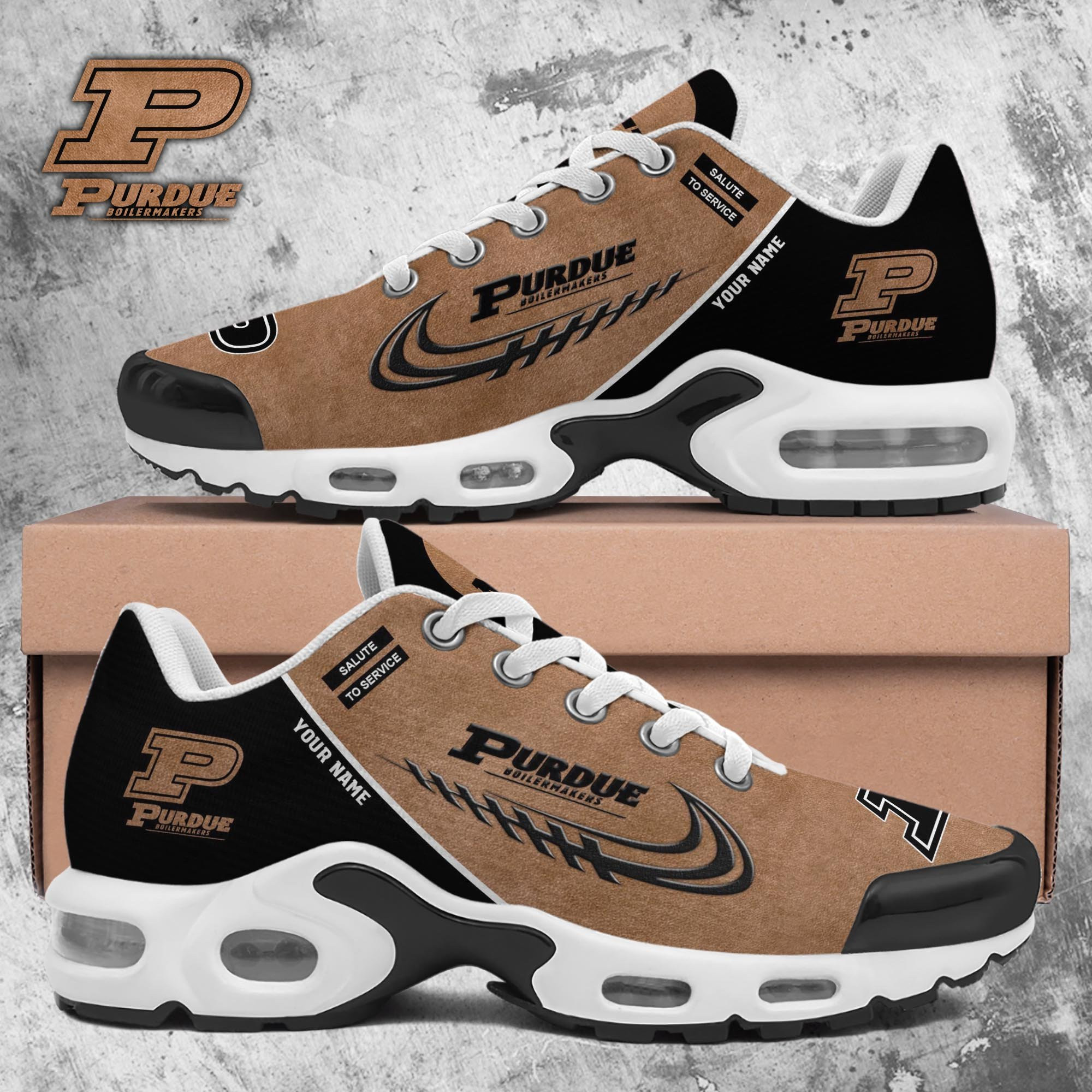 Purdue Boilermakers Shoes 2026 Version Custom Name, Shoes For Football Fans, Fan Gifts Ph637