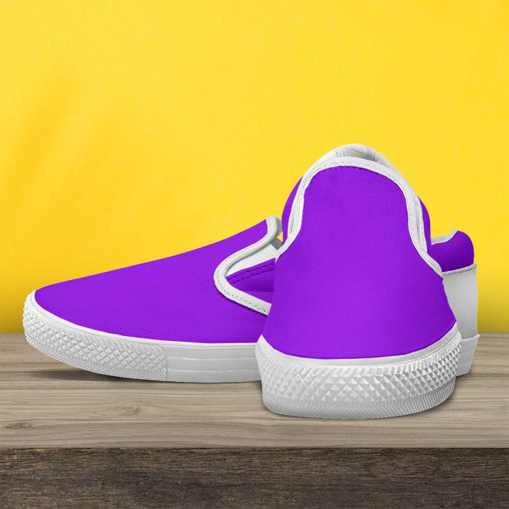 Purple Slip On Shoes
