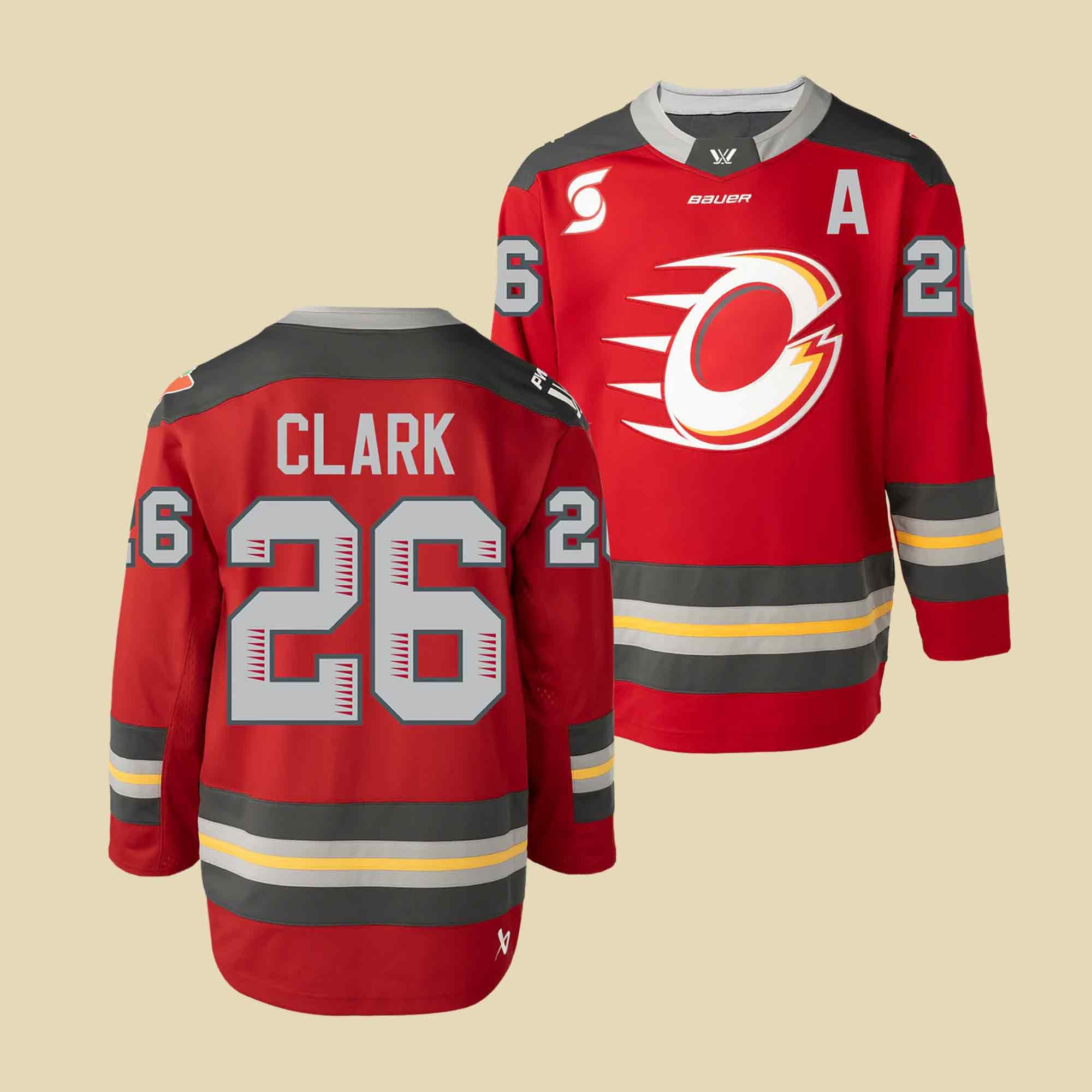 PWHL Merch Emily Clark Ottawa Charge Bauer Home Jersey Sports Fan Shirt Cool Gifts For Dad
