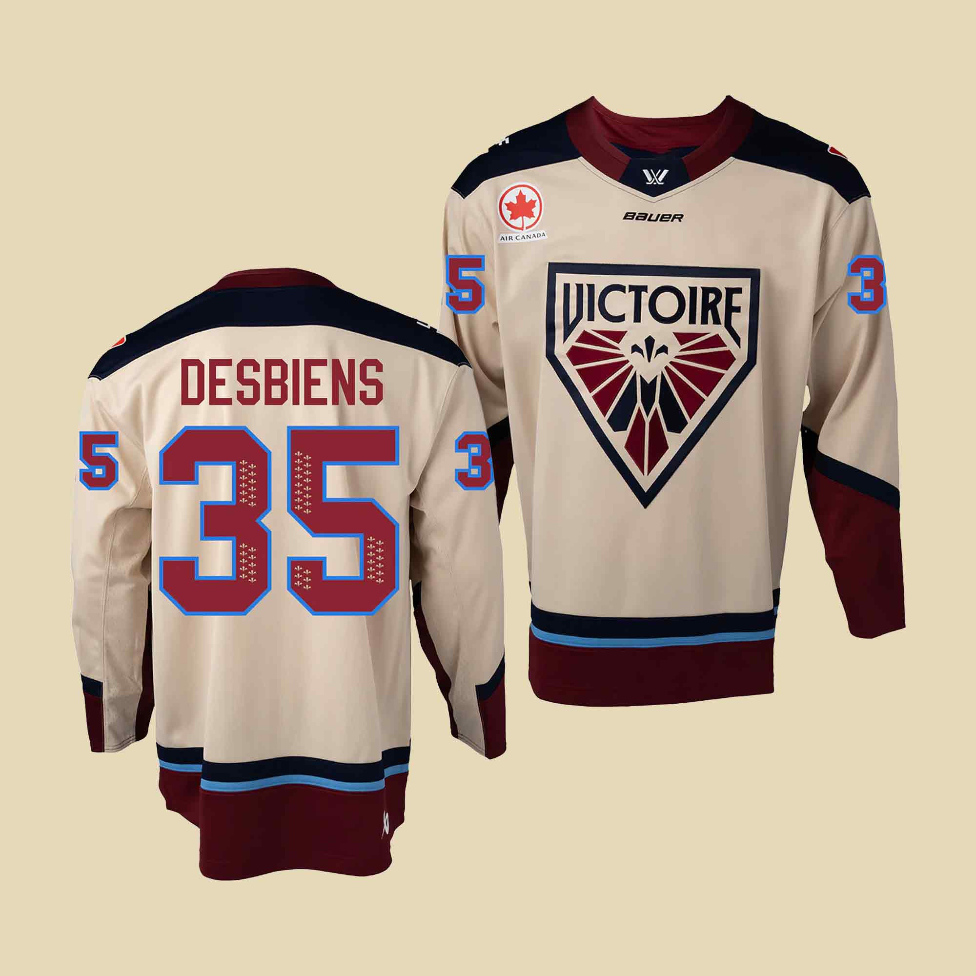 PWHL Merch Montreal Victoire Ann Renee Desbiens Jersey Women's Hockey Mothers Day Gift