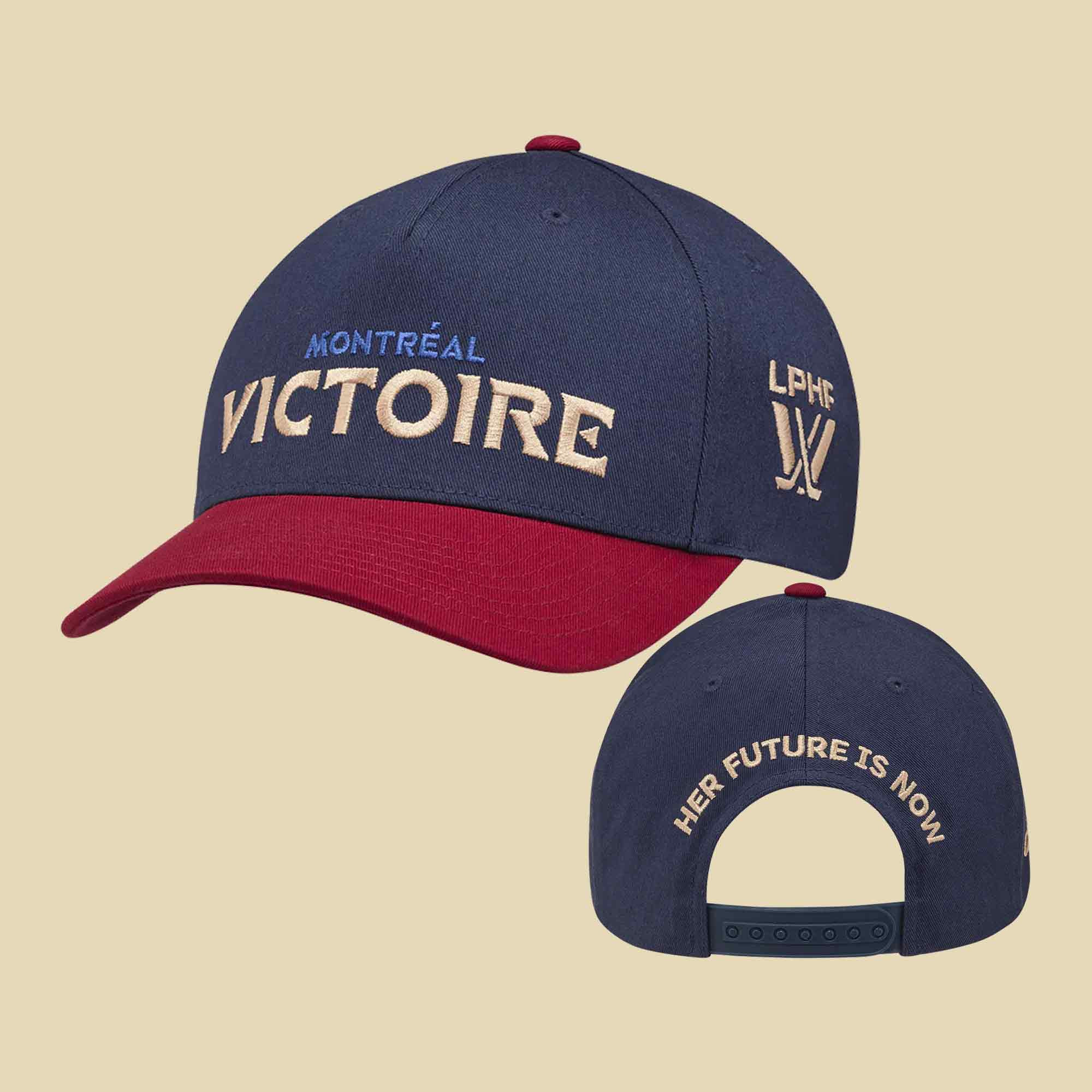 PWHL Merch Montreal Victoire CCM Her Future Is Now Team Hat Montreal Victoire Gear