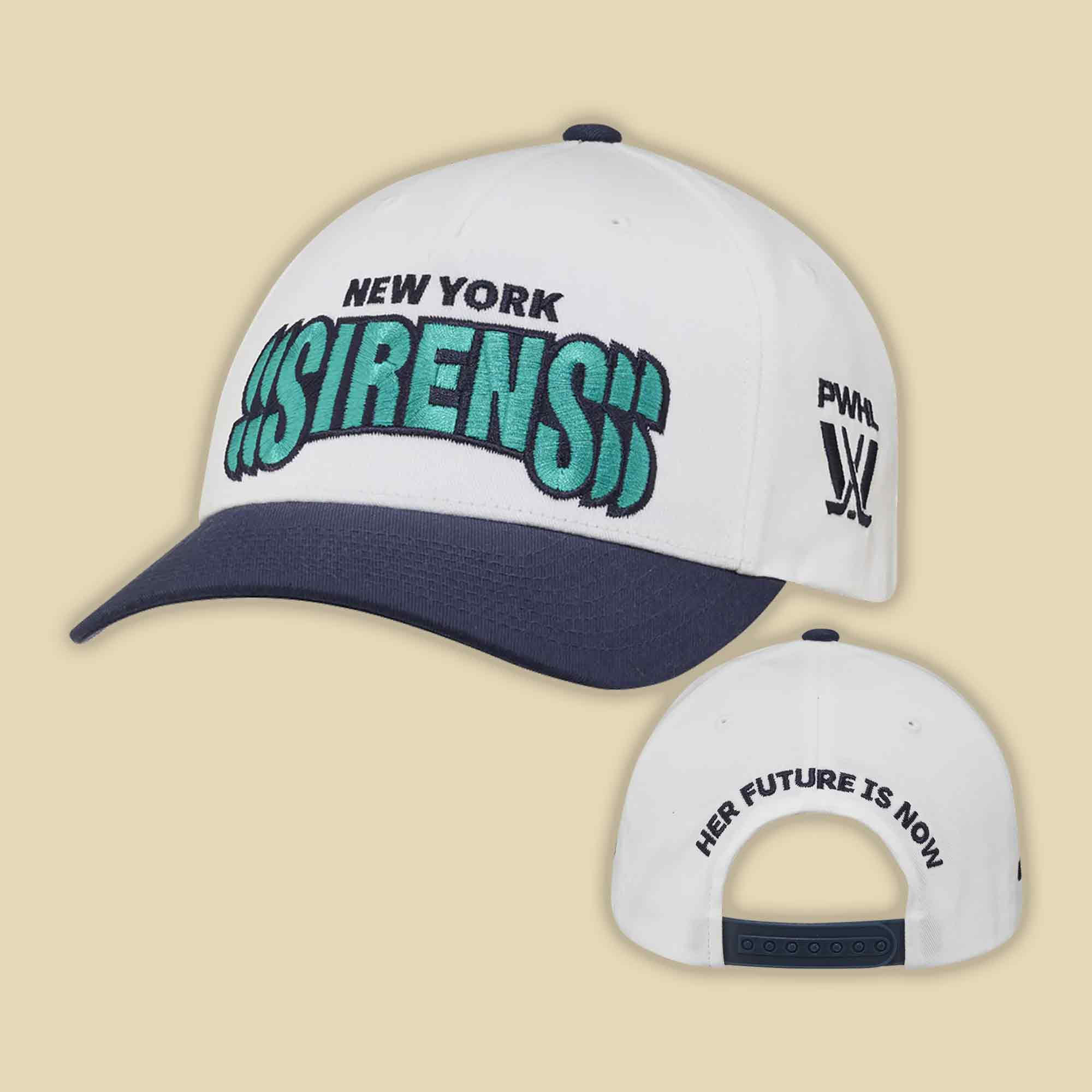 PWHL Merch New York Sirens CCM Her Future Is Now Hat Sirens Hockey Hat Gift For Hockey Fans PWHL Merch New York Sirens CCM Her Future Is Now Hat Sirens Hockey Hat Gift For Hockey Fans - Image 1