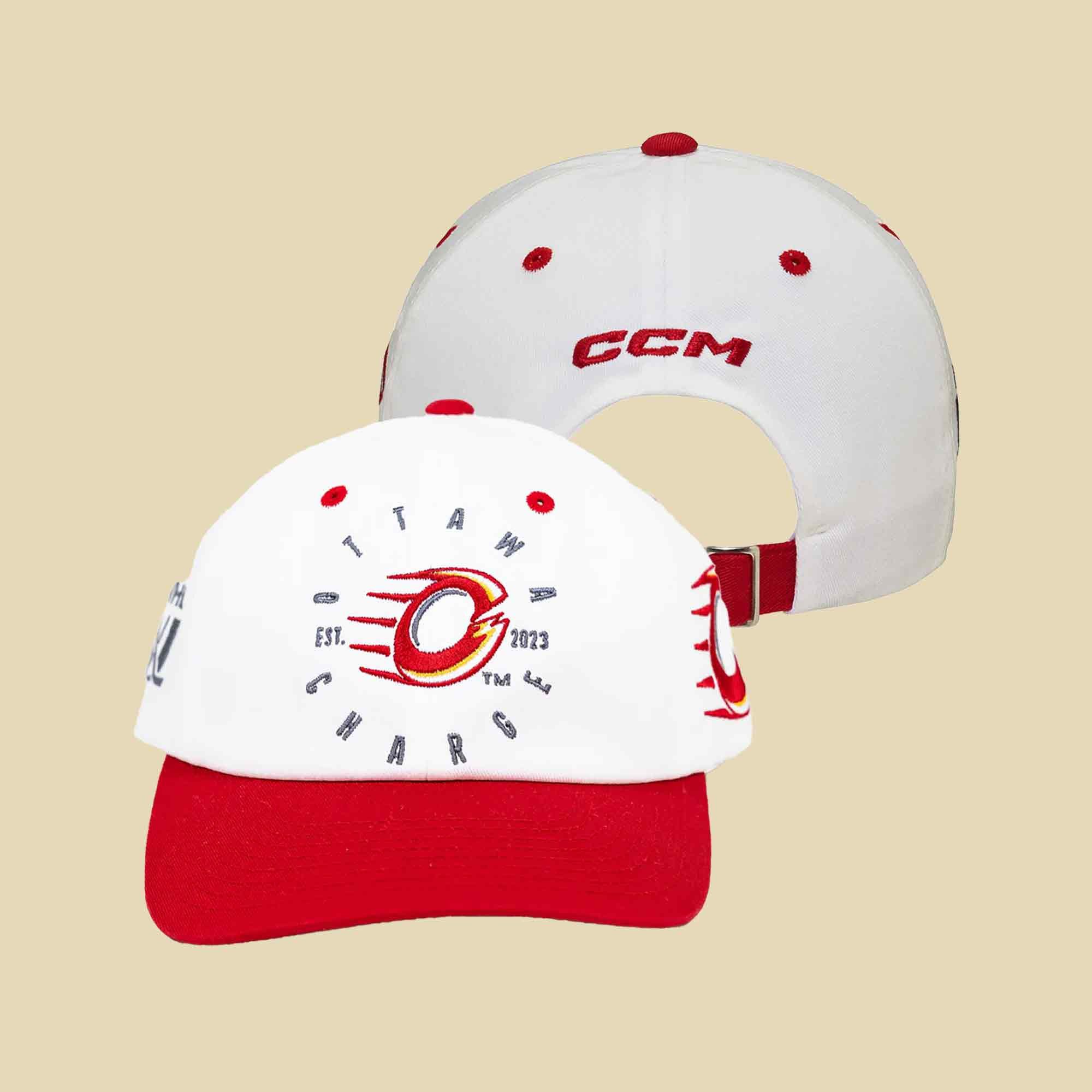 PWHL Merch Ottawa Charge CCM Circle Logo Hat Sports Cap Hockey Fans Gift