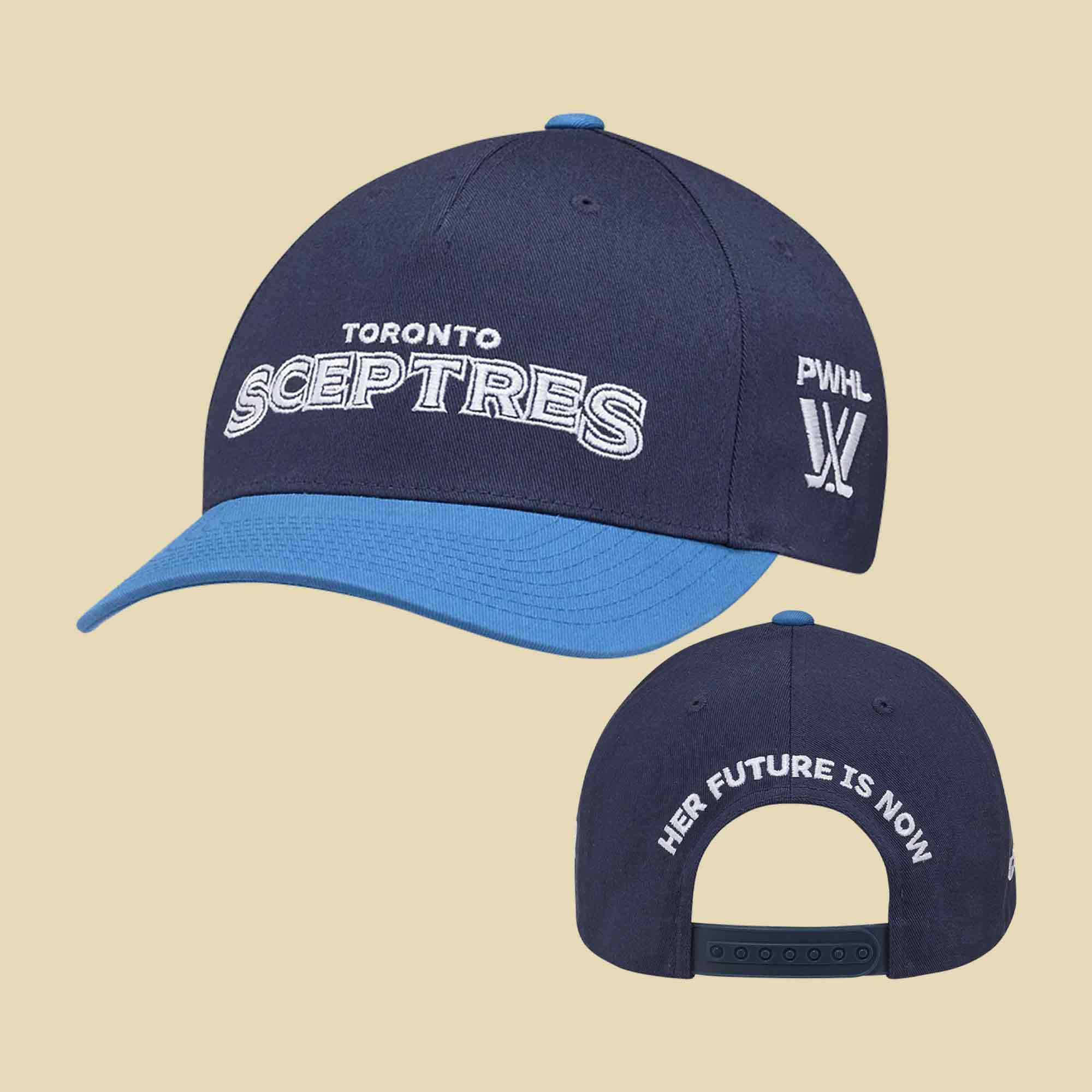 PWHL Merch Toronto Sceptres CCM Her Future Is Now Team Hat Embroidered PWHL Cap Gift For Hockey Fans