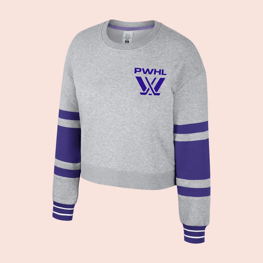 PWHL Women's Stadium Essentials Sweatshirt Professional Women's Hockey League Clothing Line