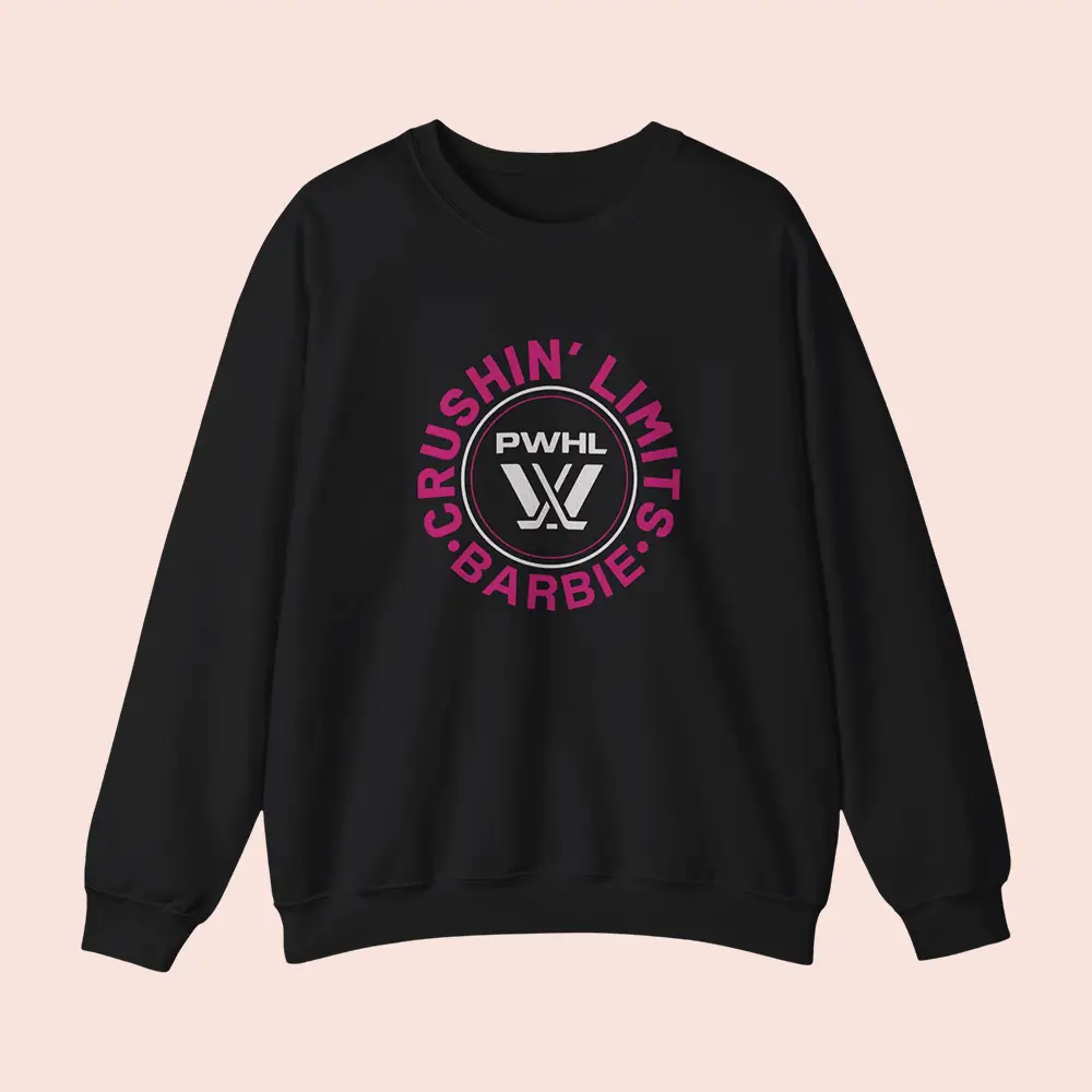 PWHL x Barbie Crushing Limits Sweatshirt Professional Women's Hockey League Merch