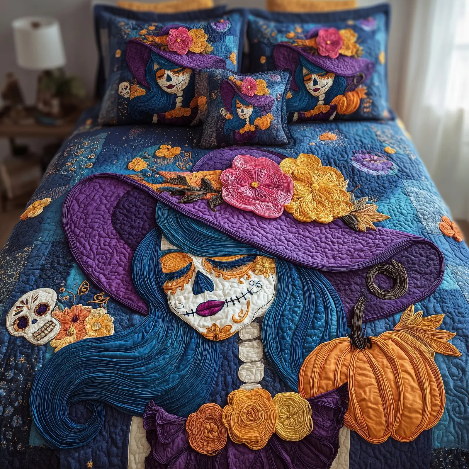 Queen Of The Dead Quilted Bedding Set Birthday Gift