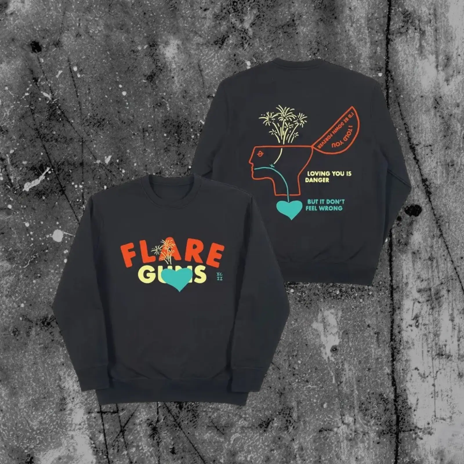 Quinn Xcii Merch Flare Guns Song Merch Loving You Is Danger Crewneck Present For Fan