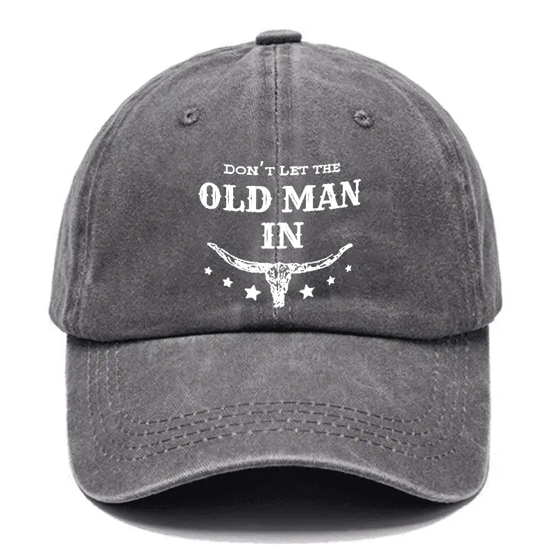 R.I.P. Don't Let The Old Man In Cap Men’s Funny Statement Shirt – Humorous T-Shirt