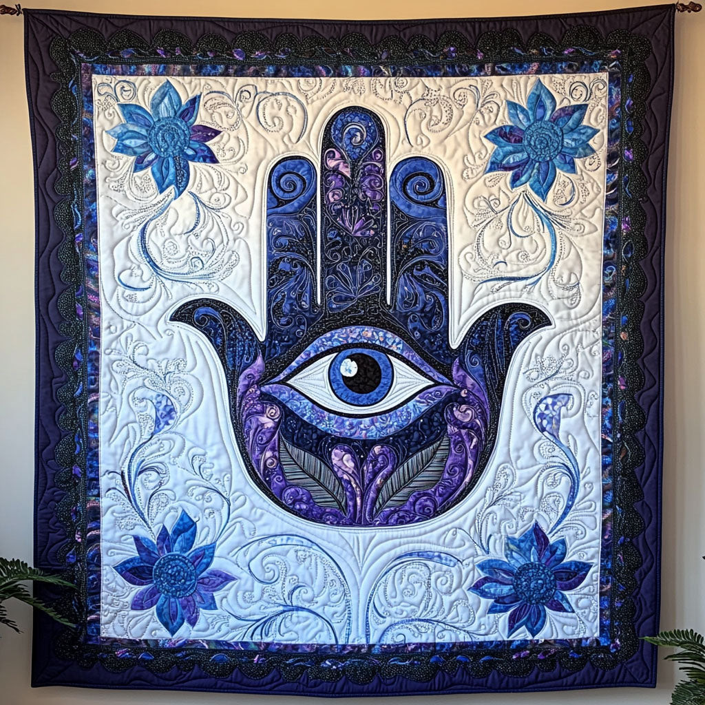 Radiant Protection Quilted Blanket Cute Bedroom Decor Lotus Gifts For Mom