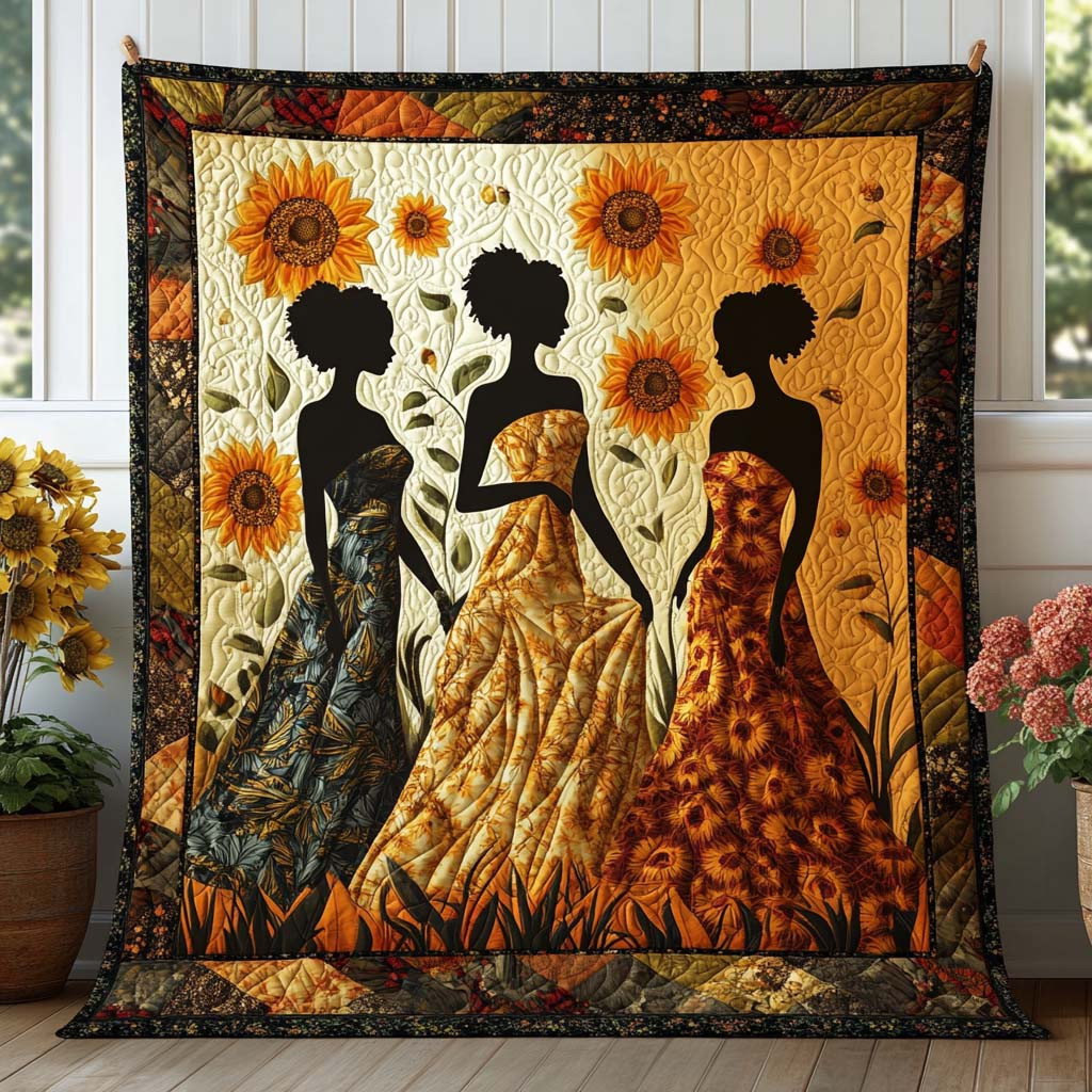 Radiant Sisterhood Quilted Blanket Sofa Couch Throw Blanket Unique Gifts For Frog Lovers