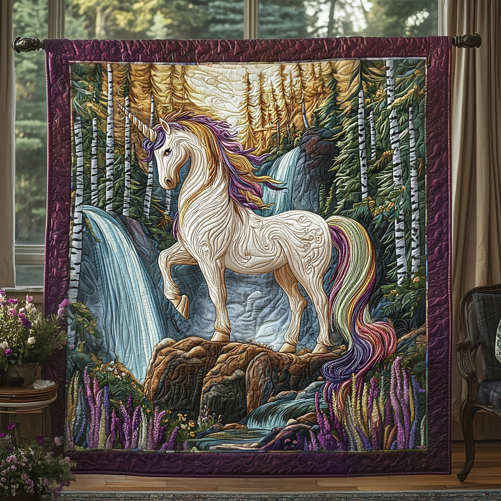 Radiant Unicorn Quilted Blanket Best Throw Blanket Best Deer Gifts For Christmas Radiant Unicorn Quilted Blanket Best Throw Blanket Best Deer Gifts For Christmas - Image 1