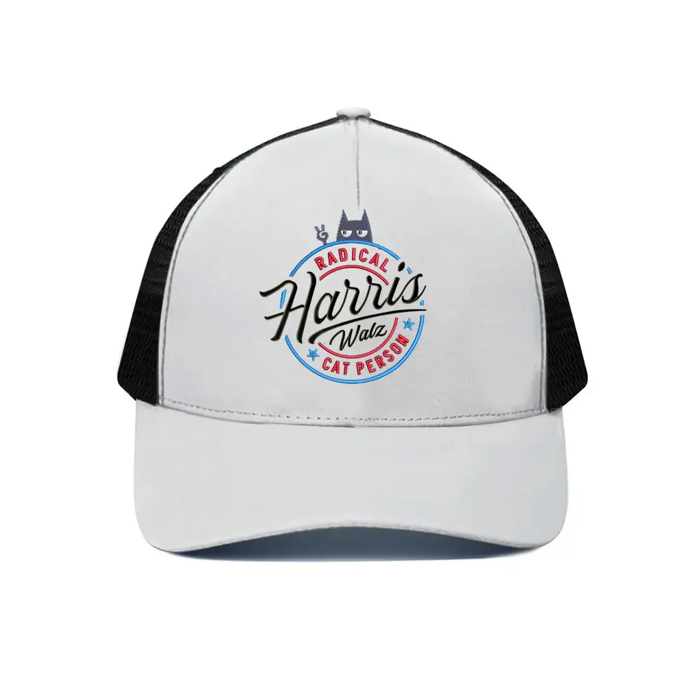 Radical Harris Walz Cat Person Hat Harris Walz For President Vp 2024 Supporters Hat