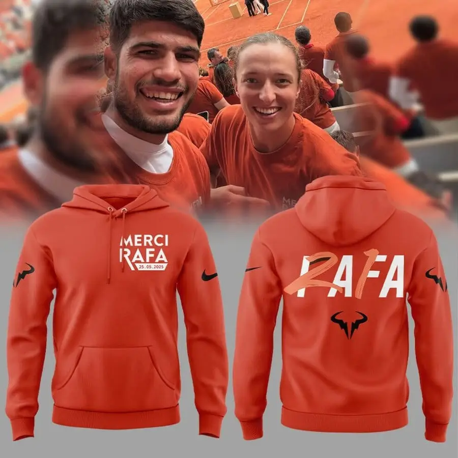 Rafa Nadal Hoodie Orange King Of Tennis Rafael Nadal Retirement Merch Gifts For Fans