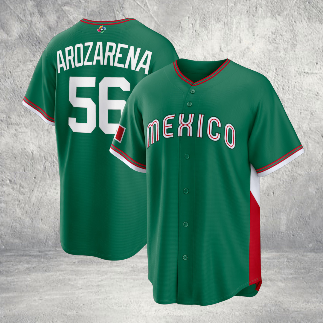 Randy Arozarena Mexico Baseball 2026 World Baseball Classic Road Stadium Jersey