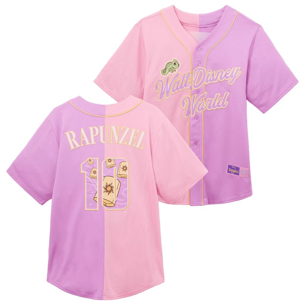 Rapunzel Baseball Jersey For Adults Tangled Apparel Walt D World Merch Gifts For Besties
