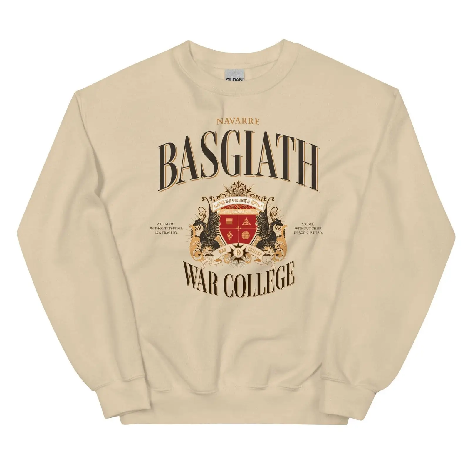 Rebecca Yarros Merch Basgiath War College Sweatshirt Best Merch Gift For BFF Rebecca Yarros Merch Basgiath War College Sweatshirt Best Merch Gift For BFF - Image 1