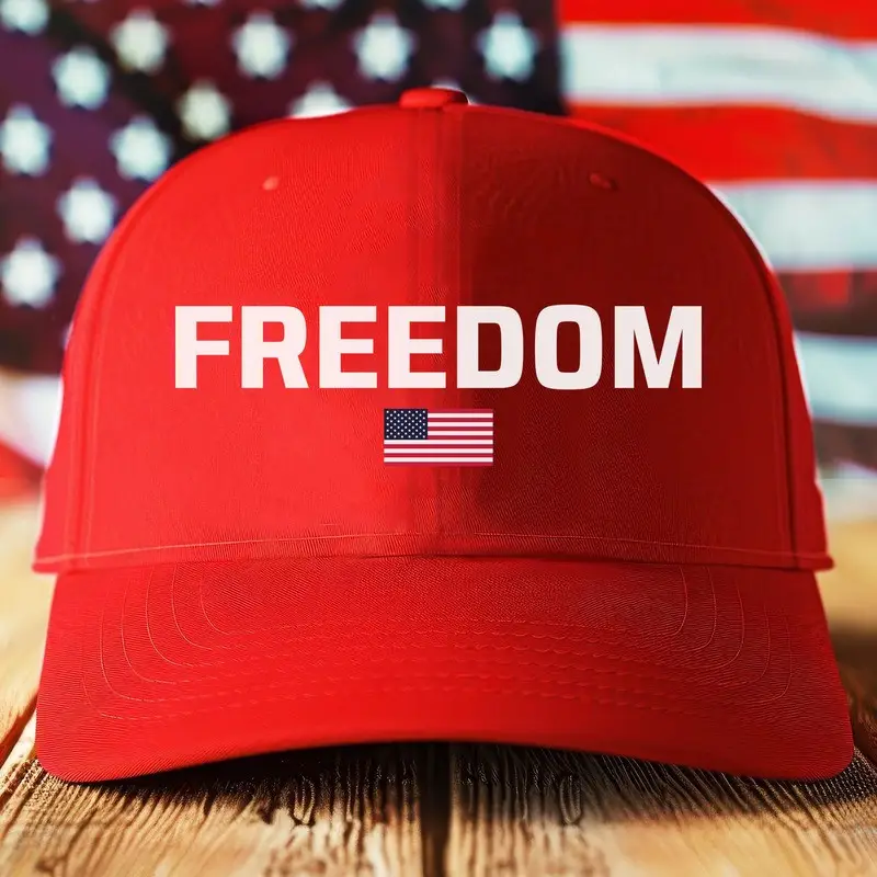 Red Charlie Kirk Freedom Hat Charlie Kirk Merch MAGA Hat Gifts For Patriots