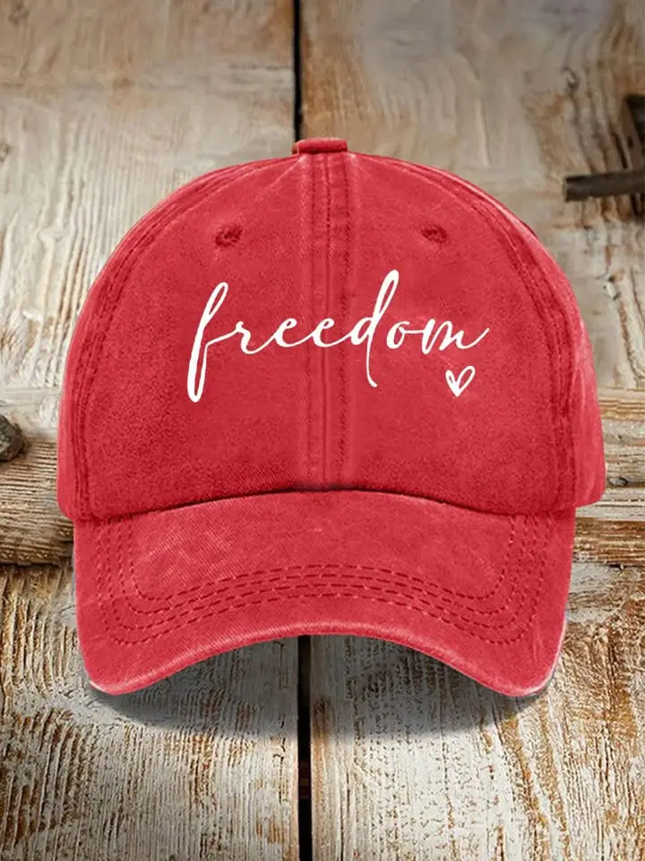 Red Freedom Hat Charlie Kirk Shooter Hat Patriot Gifts For Brother -WearandDecor