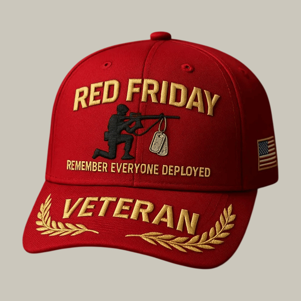 Red Friday Hat Remember Everyone Deployed Baseball Cap Memorial Day Gift For Veteran Red Friday Hat Remember Everyone Deployed Baseball Cap Memorial Day Gift For Veteran - Image 1