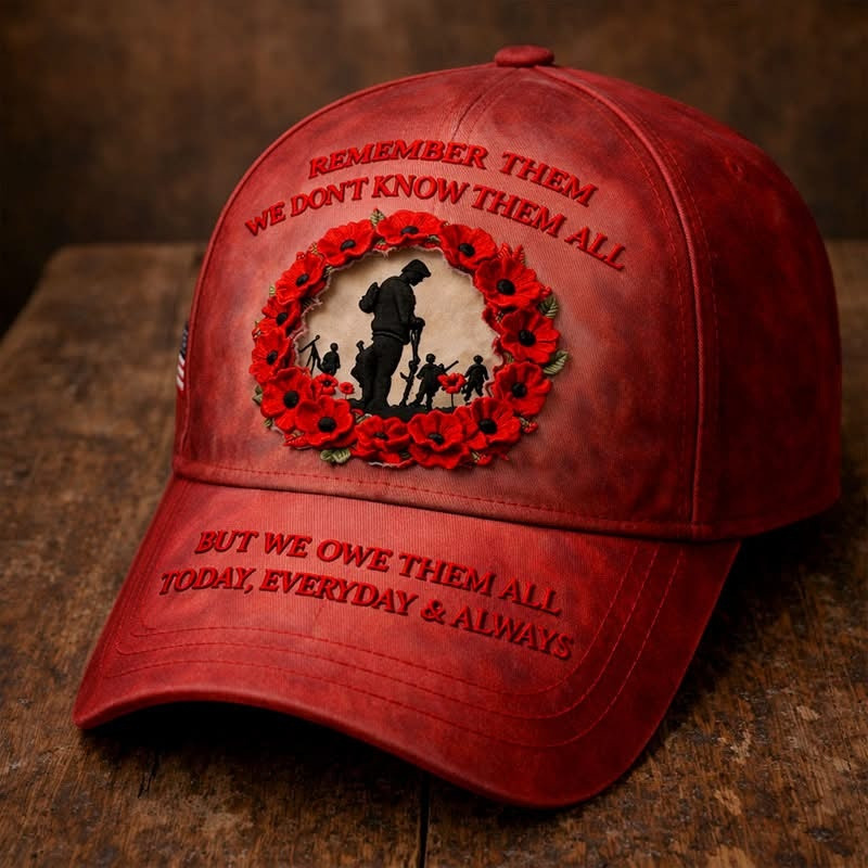 RED Friday Hat Remember Them We Don't Know Them All But We Owe Them All Cap Merch Gifts