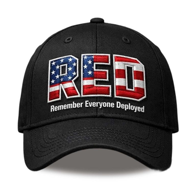 RED Friday Merch Remember Everyone Deployed Hat Military Support Ball Cap Gifts For Veteran