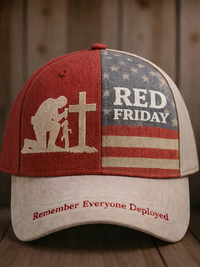 Red Friday Remember Everyone Deployed Baseball Hat Kneeling Soldier Cap Best Gift For Veteran Family